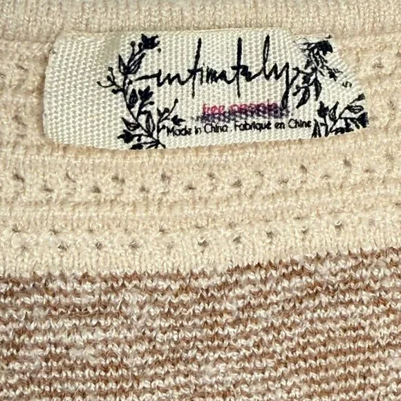 Intimately Free People Beige Crochet Knit Sleeveless Crop Top, S - Picture 5 of 7